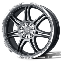 FELNA ALU 16X7.0 5/120 ET35 79.6 MOMO CORSE MATT ANTHRAC.-POLISHED
